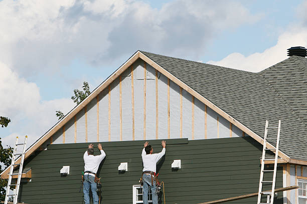Professional Wood Siding technician working in Dover, MA
